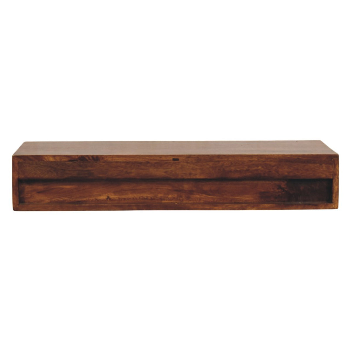 Arcadia Chestnut Curved Wall Console Table