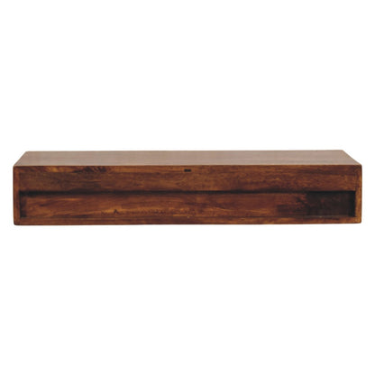 Arcadia Chestnut Curved Wall Console Table