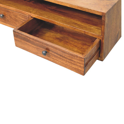 Arcadia Chestnut Curved Floating Media Unit