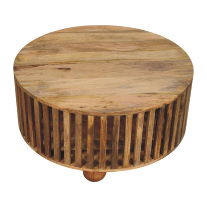 Palm Springs Oak-ish Slatted Coffee Table