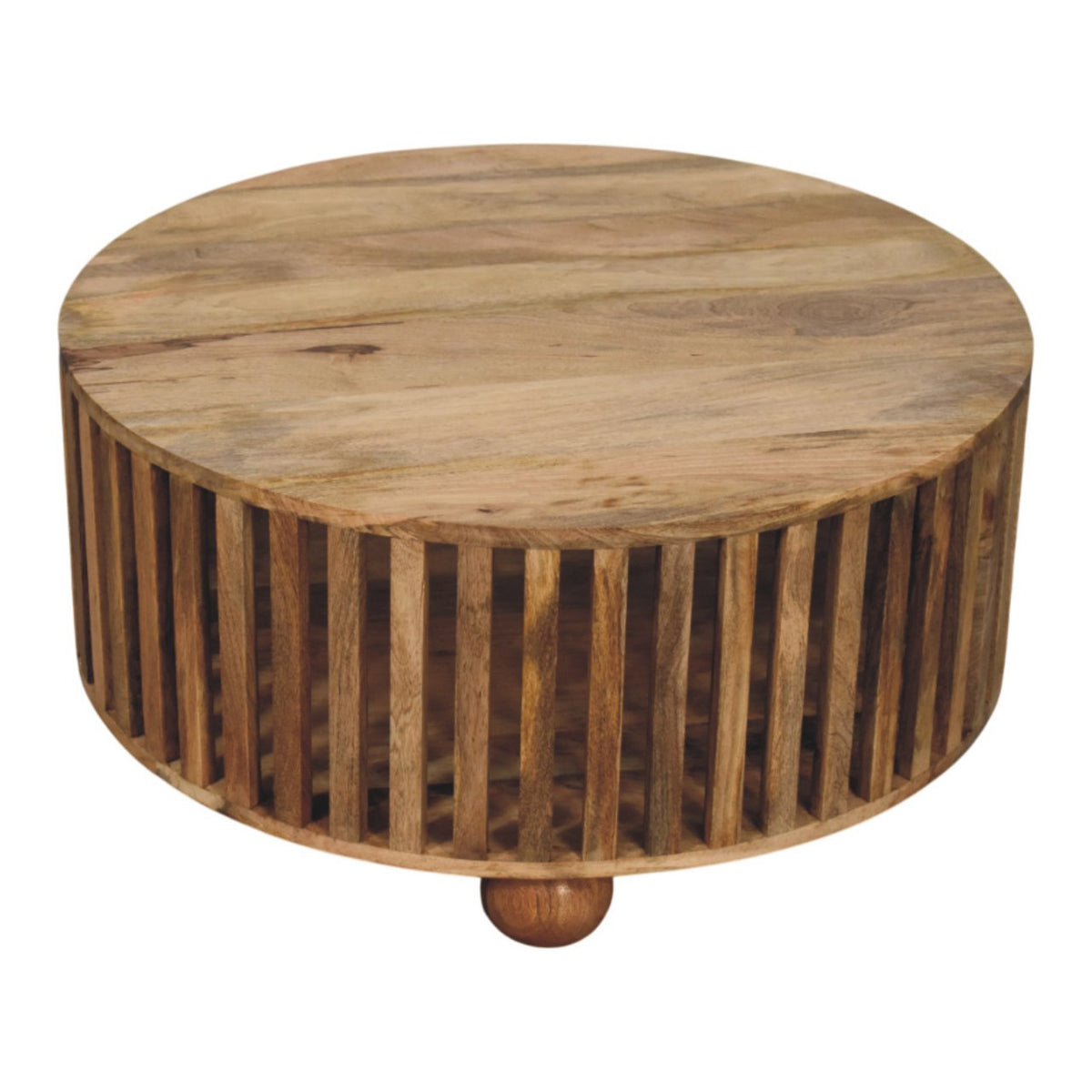 Palm Springs Oak-ish Slatted Coffee Table