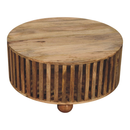 Palm Springs Oak-ish Slatted Coffee Table
