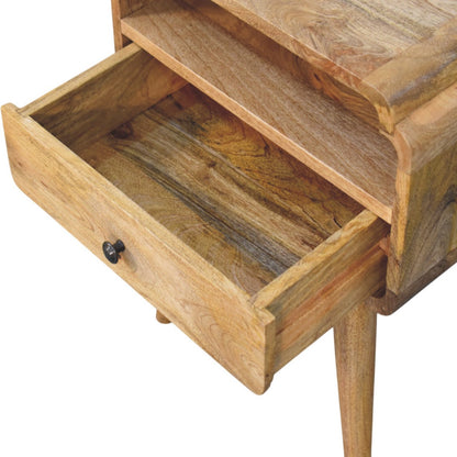 Ashland Amber Oak 1-Drawer Bedside
