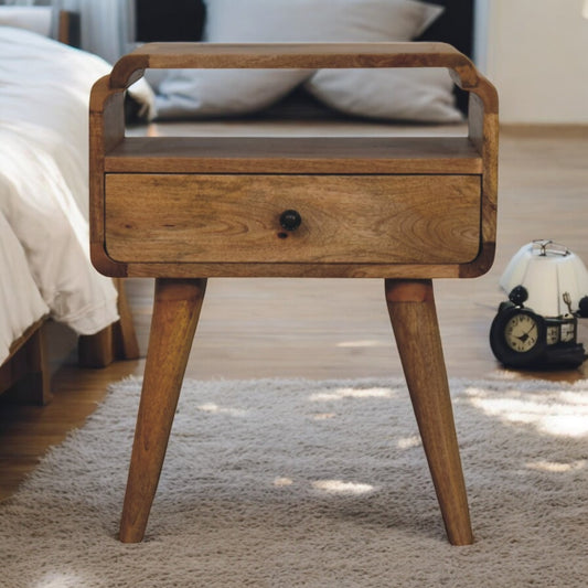 Ashland Amber Oak 1-Drawer Bedside
