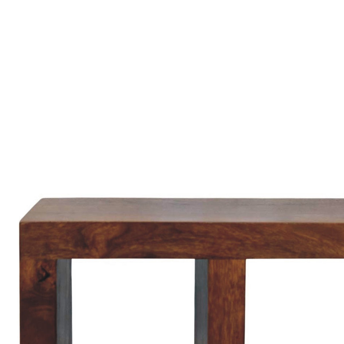 California Chestnut Curved Media Unit