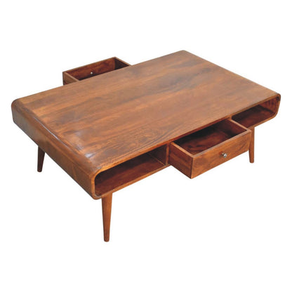 Nashville Chestnut 2-Drawer Wide Coffee Table