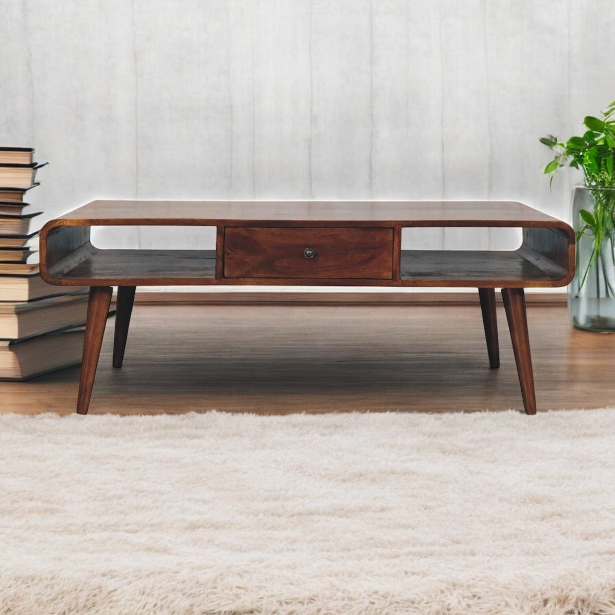 Nashville Chestnut 2-Drawer Wide Coffee Table