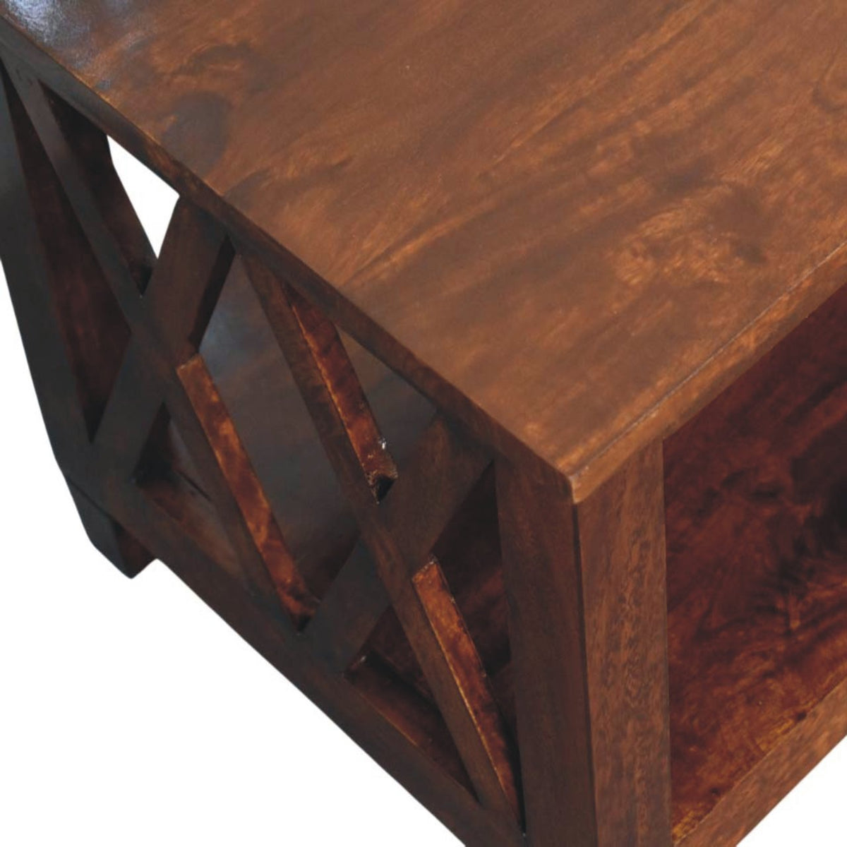 Kennebunk Chestnut X Frame Coffee Table