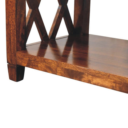 Kennebunk Chestnut X Frame Coffee Table