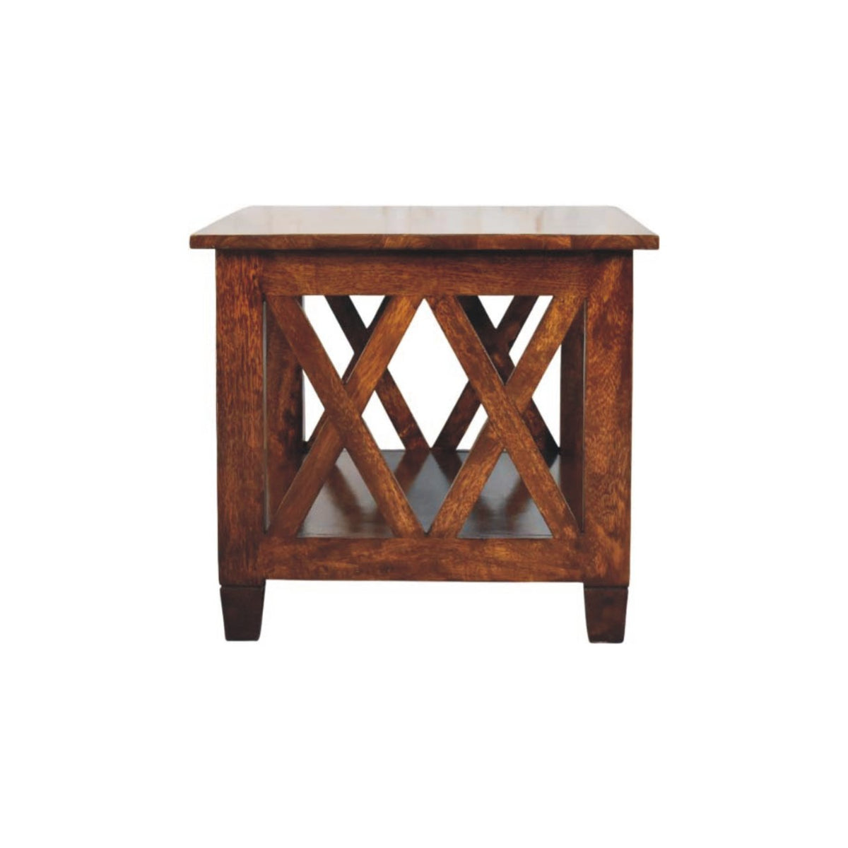 Kennebunk Chestnut X Frame Coffee Table