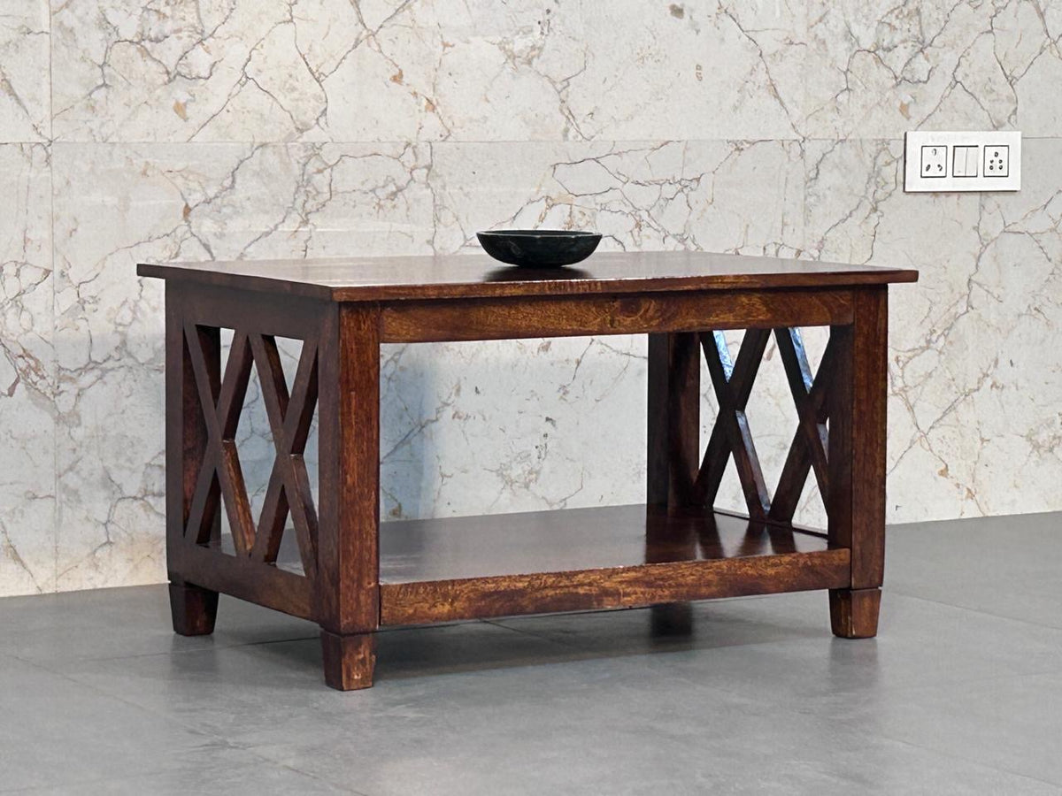 Kennebunk Chestnut X Frame Coffee Table