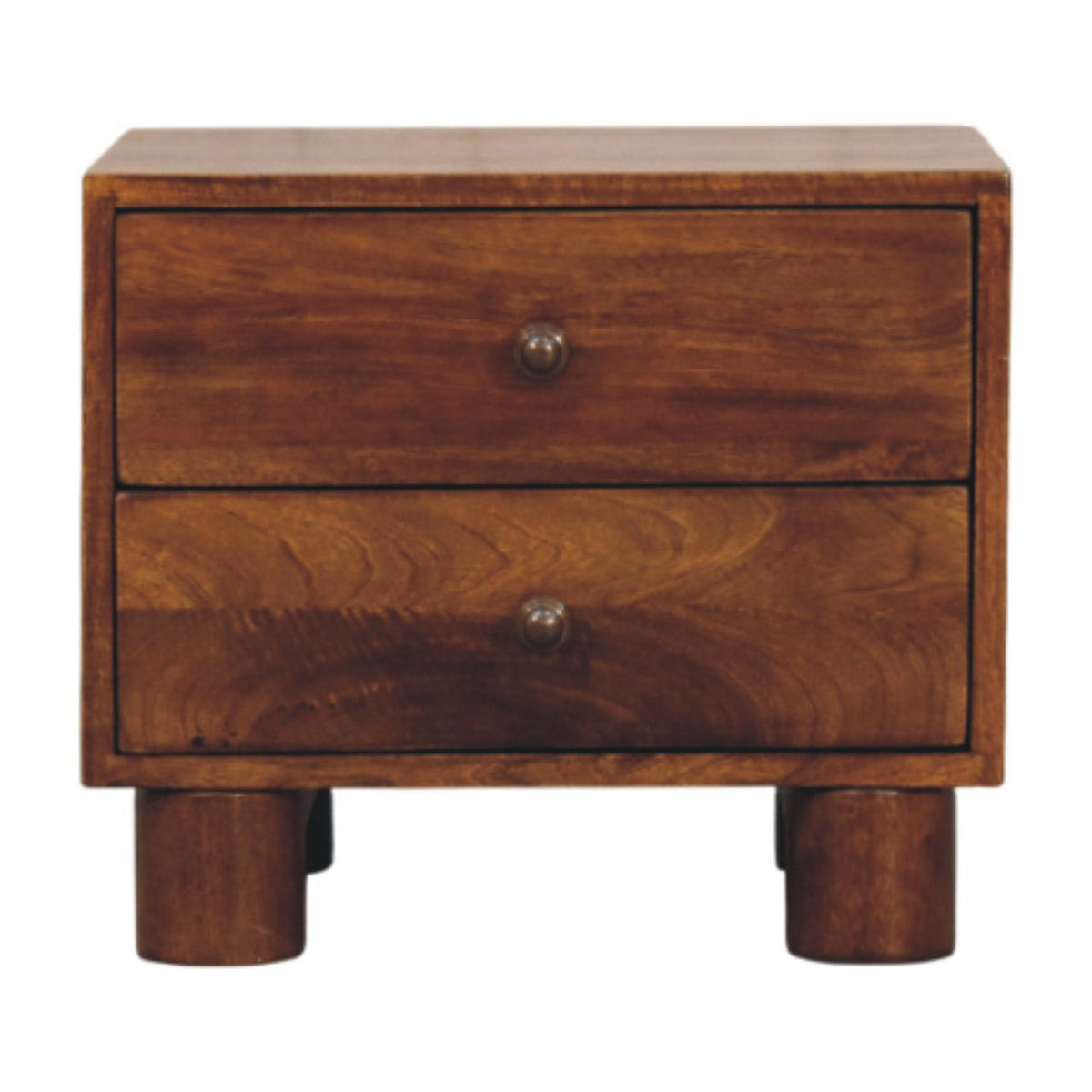 Mendocino Chestnut 2-Drawer Wood Nightstand