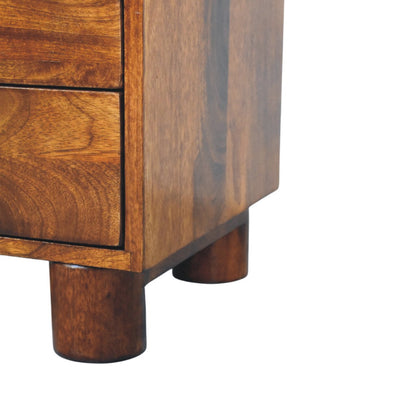 Mendocino Chestnut 2-Drawer Wood Nightstand