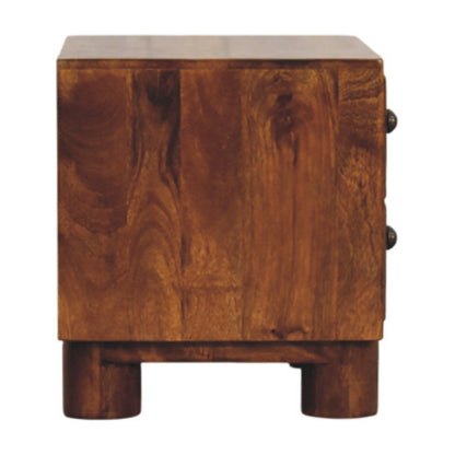 Mendocino Chestnut 2-Drawer Wood Nightstand