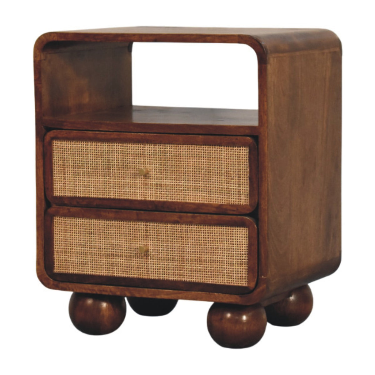 Malibu Rattan 2 Drawer Nightstand