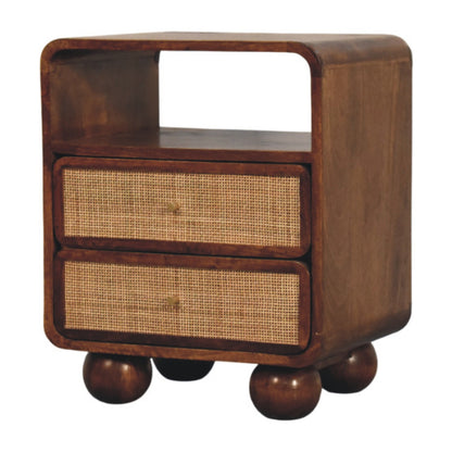 Malibu Rattan 2 Drawer Nightstand