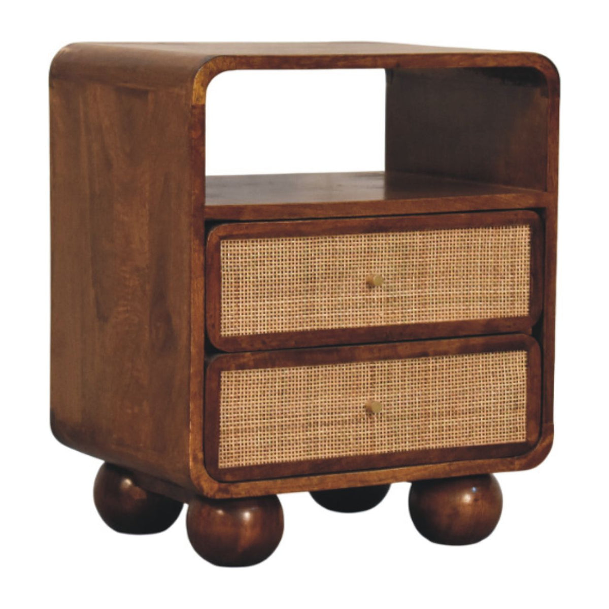 Malibu Rattan 2 Drawer Nightstand