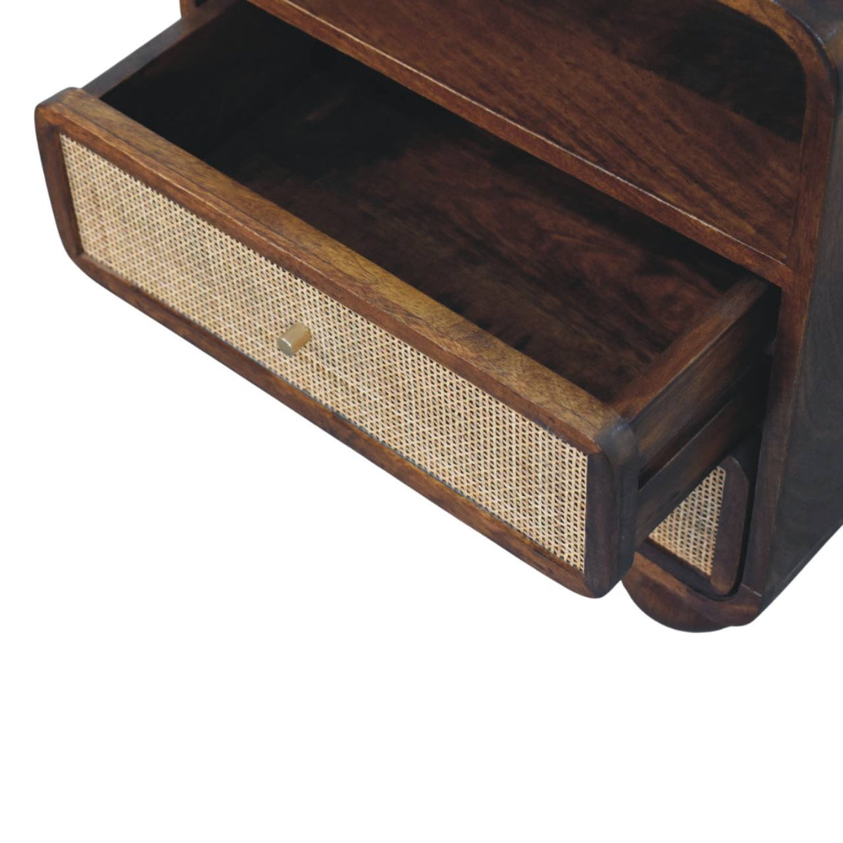 Malibu Rattan 2 Drawer Nightstand