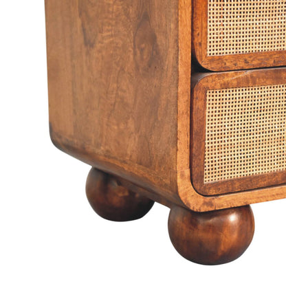 Malibu Rattan 2 Drawer Nightstand