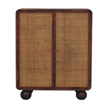 Malibu Rattan Chestnut 2 Door Cabinet