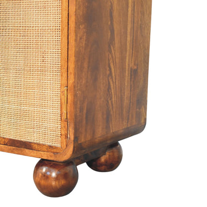 Malibu Rattan Chestnut 2 Door Cabinet