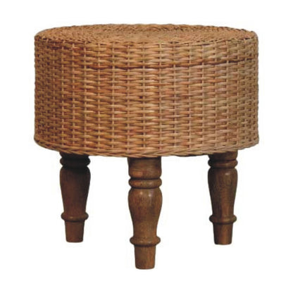Richmond Solid Wood Woven Stool