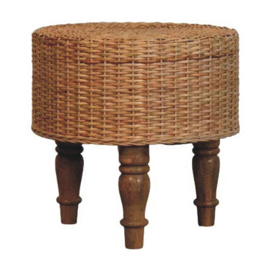 Richmond Solid Wood Woven Stool