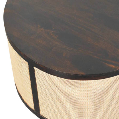 Malibu Rattan Drum Coffee Table
