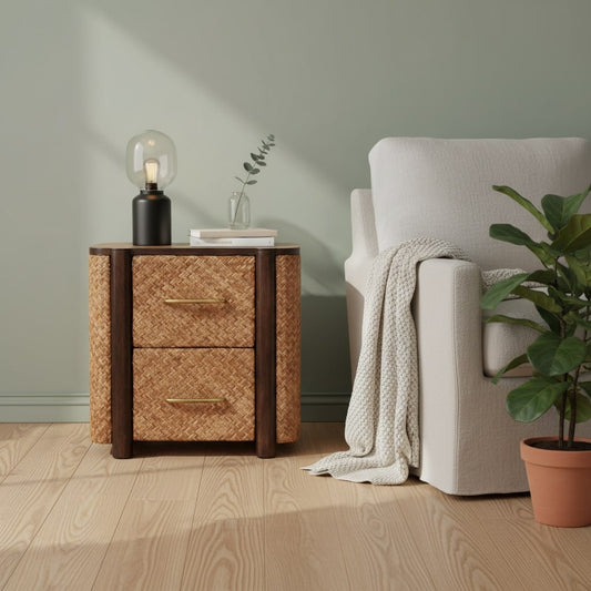 Malibu Rattan Canefront Nightstand