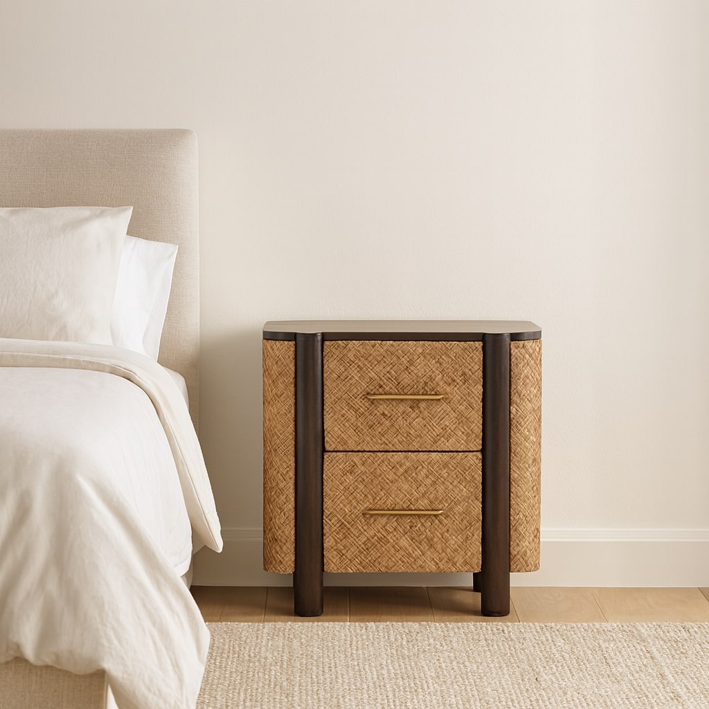 Malibu Rattan Canefront Nightstand