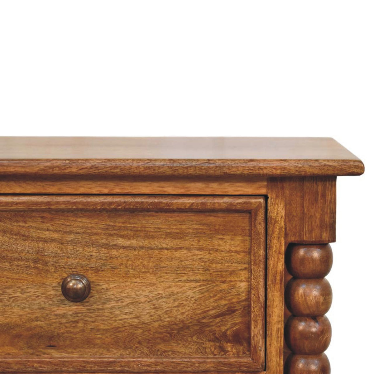Savannah Harper Spindle Amber Oak Nightstand