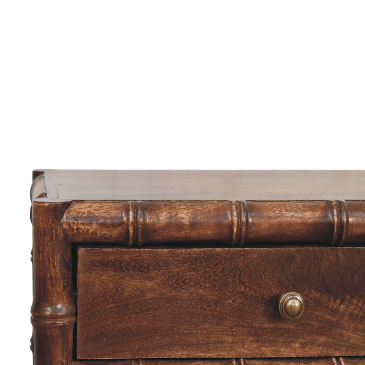 Key West Bamboo 2 Drawer Almond Nightstand