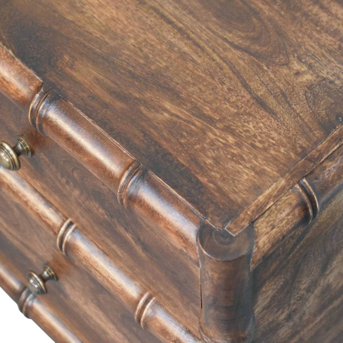 Key West Bamboo 2 Drawer Almond Nightstand
