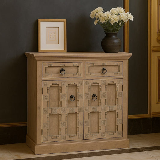 Bodie Wash Lattice 2 Drawer Sideboard