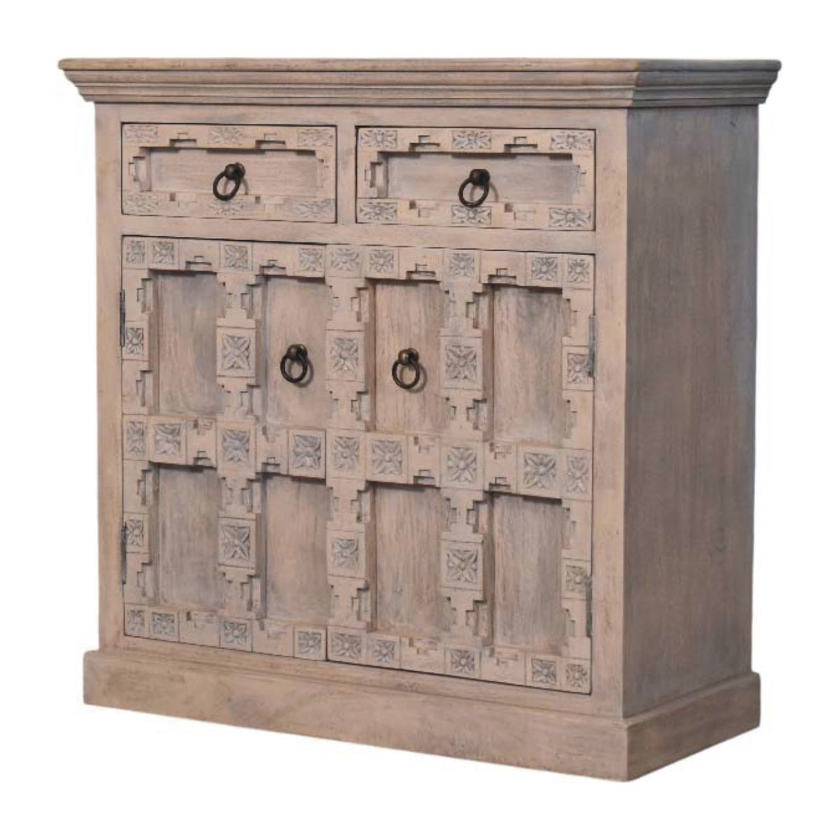 Bodie Wash Lattice 2 Drawer Sideboard