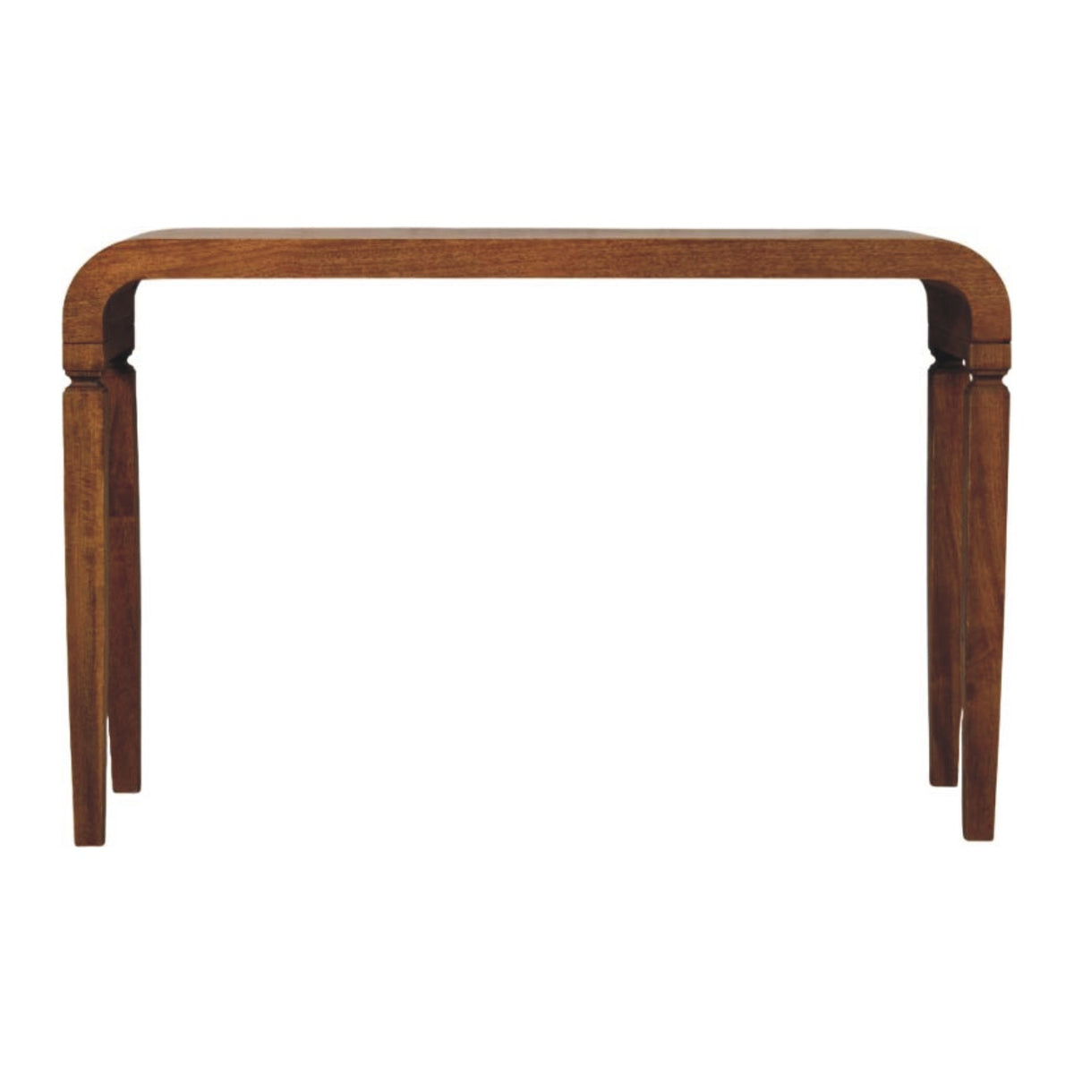 Boston Amber Oak Curved Console Table