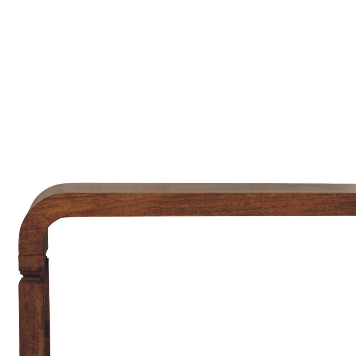 Boston Amber Oak Curved Console Table