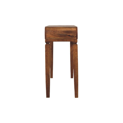 Boston Amber Oak Curved Console Table