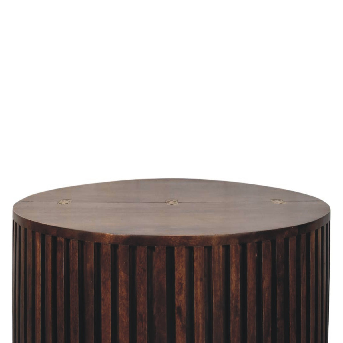 California Walnut Fluted Storage Coffee Table