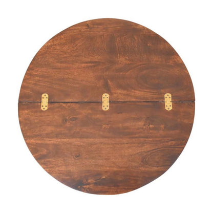 California Walnut Fluted Storage Coffee Table