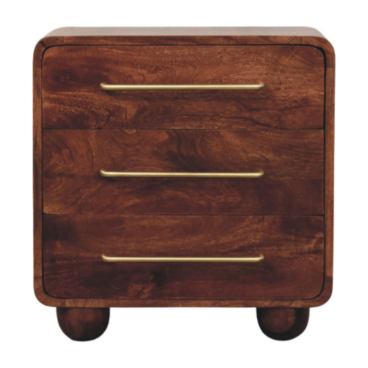 Winewood Oak 3 Drawer Chest of Drawers