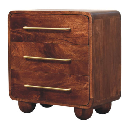 Winewood Oak 3 Drawer Chest of Drawers