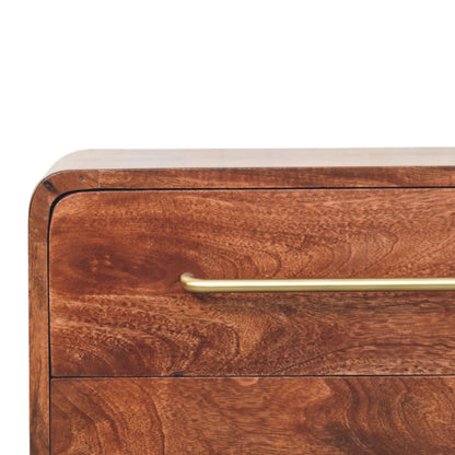 Winewood Oak 3 Drawer Chest of Drawers