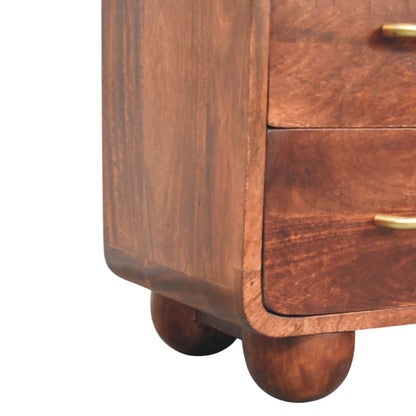 Winewood Oak 3 Drawer Chest of Drawers