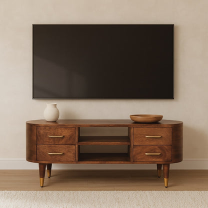 Bellevue Winewood Oak 2-Drawer TV Console