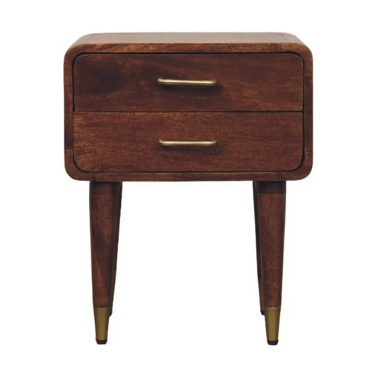 Bellevue Almond 2 Drawer Tapered Nightstand