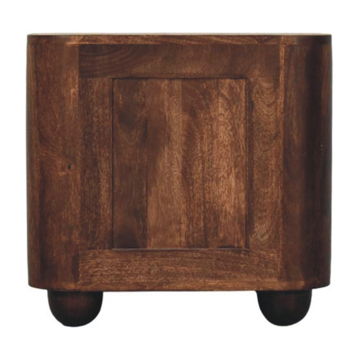 Highland Fluted Walnut 2 Drawer Nightstand
