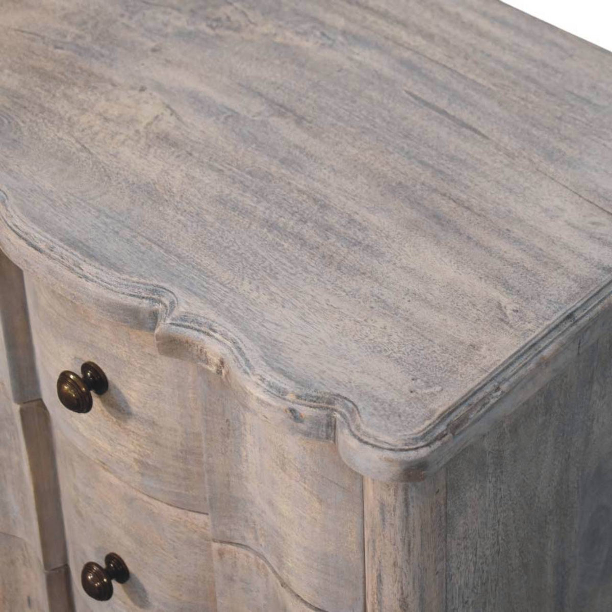 Bodie Wash Solid Wood 3 Drawer Nightstand