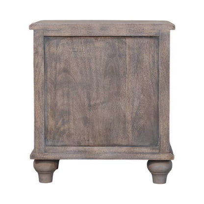 Bodie Wash Solid Wood 3 Drawer Nightstand