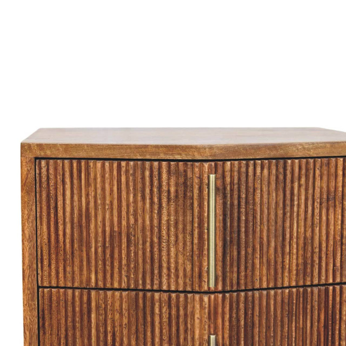Highland Louvre Oak 2 Drawer Nightstand